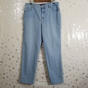 Gloria Vanderbilt Amanda Straight Leg Jeans Sz 16